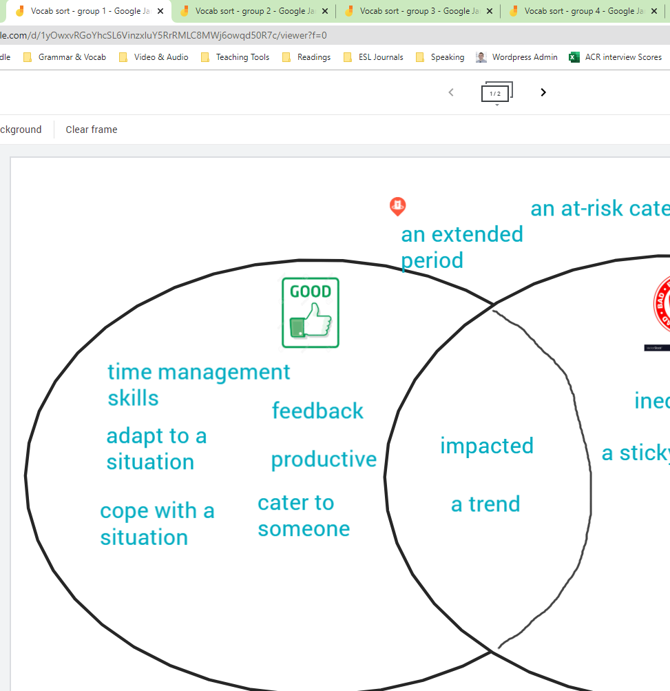 Making group tasks for online classes with Jamboard Brendon Albertson